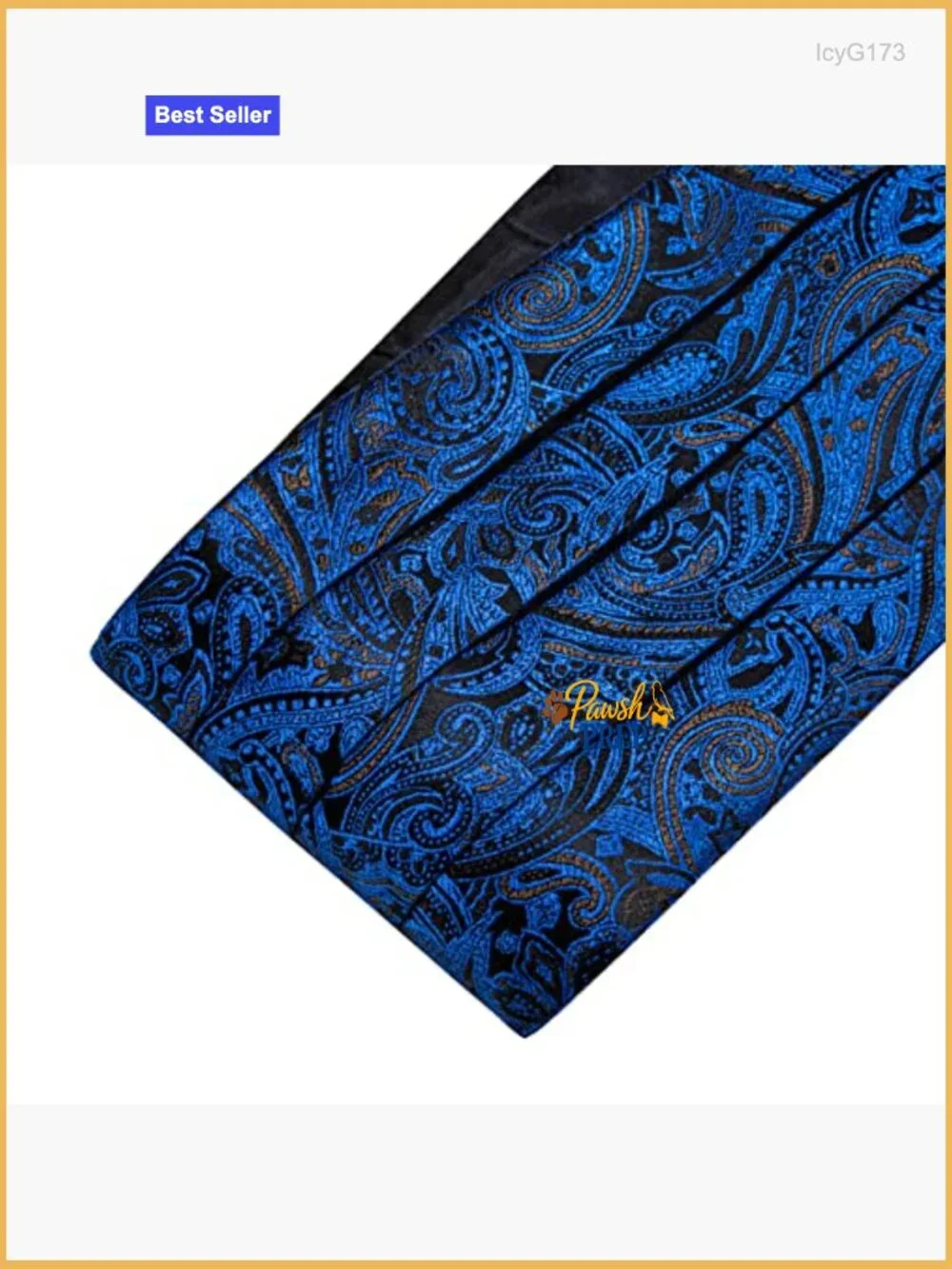 Men's Silk Cummerbund Bowtie Pocket Square Cufflink Set Formal Wear